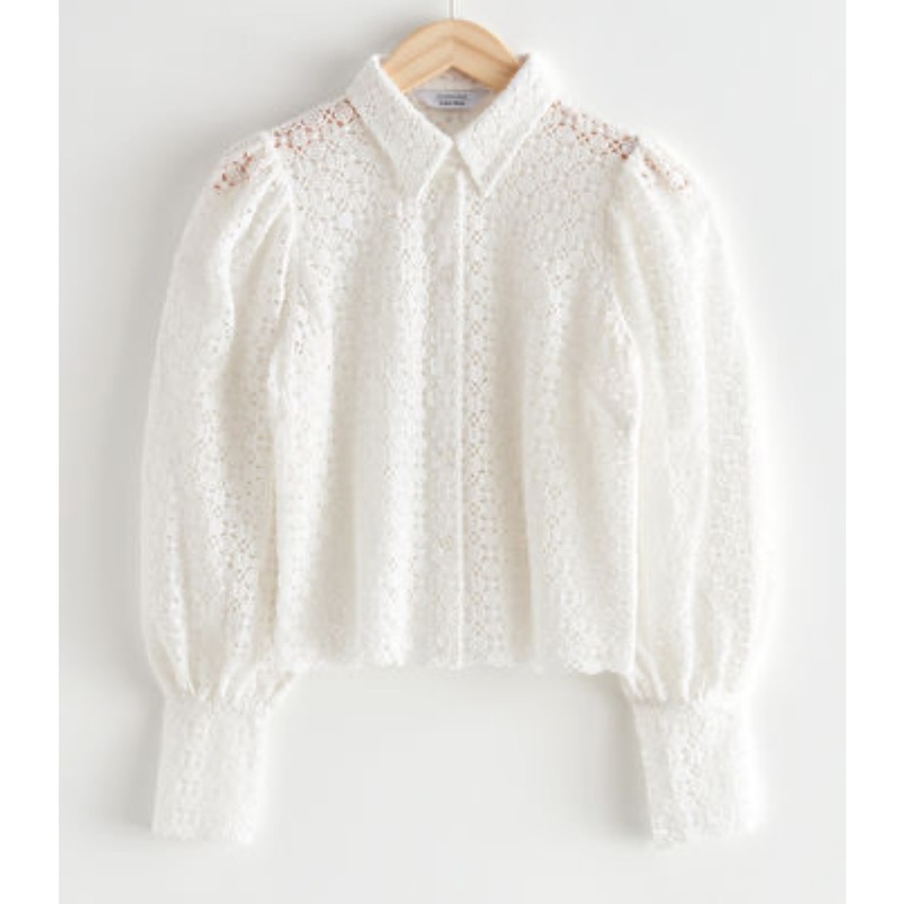 Scalloped Lace Blouse